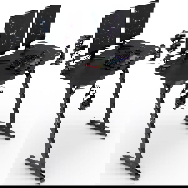 Γραφείο SENSE7 Nomad Classic Μαύρο 140x60 cm