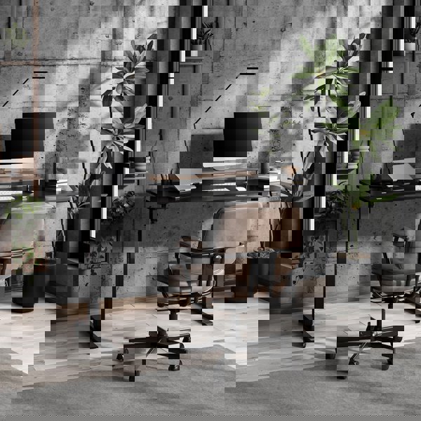 Γραφείο SENSE7 NOJO LIGHT Μαύρο 140x70 εκ.