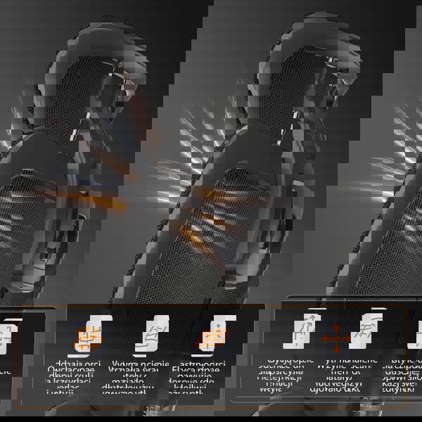 SENSE7 Καρέκλα γραφείου NOBU γραφίτης