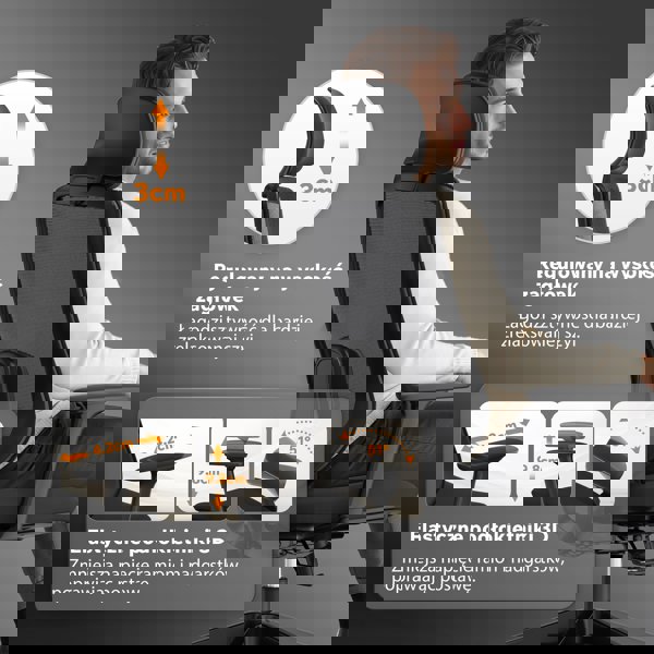 Καρέκλα γραφείου SENSE7 Nakai Μαύρη