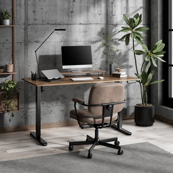 Γραφείο SENSE7 NOJO LIGHT Μαύρο Δρυς 140x70 εκ.