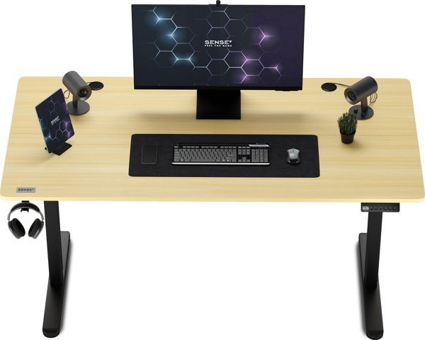 Γραφείο SENSE7 Nojo Sosna 140 cmx70 cm Μαύρο Πεύκο