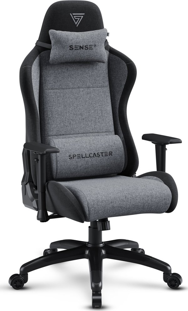 Πολυθρόνα SENSE7 Spellcaster FUKU XL υφασμάτινη μαύρο-γκρι